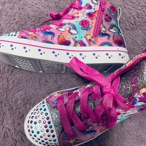 Sketchers ‘POP PRINCESS’ Twinkle Toe High Tops